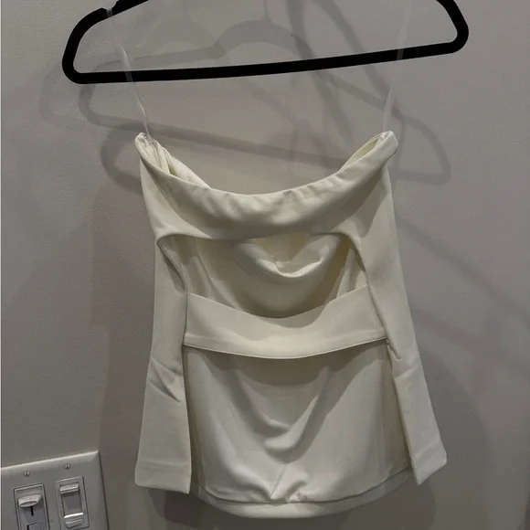 Meshki Antonia Cream Strapless Top (Small) - Picture 2 of 3